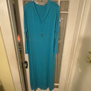 Soft Surroundings | Lazy Day Lounger Long Sweater Hooded Dress XL